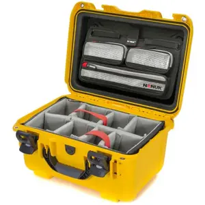 Nanuk Valise 918 avec couvercle organisateur - avec séparateur - Jaune - Étui Pro Photo KitVendu paramazon