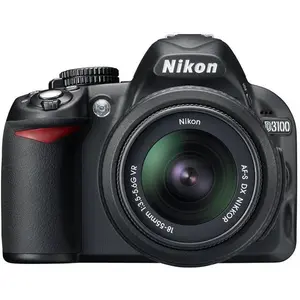 Reflex D3100 - Noir + Nikon AF-S DX Nikkor 18-55mm f/3.5-5.6G VR f/3.5... pas cher