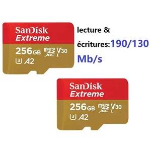Comparateur de prix : Lot de 2 Carte Mémoire MicroSDXC SanDisk Extreme 128 Go Classe 10, U3,...