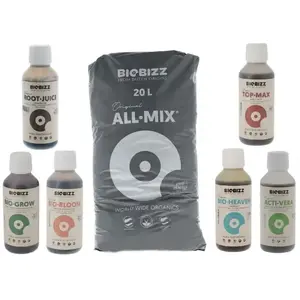 Comparateur de prix : Pack All.Mix 20 litres Biobizz + engrais - Indoor&Outdoor