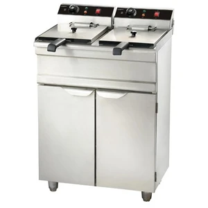 Comparateur de prix : CombiSteel Friteuse professionnelle électrique 2 x 9 litres 2x 3,3 kW