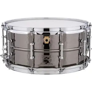 Ludwig LB417KT Black Beauty 14 x 6,5 pouces caisse claire HammeredVendu parbax-music