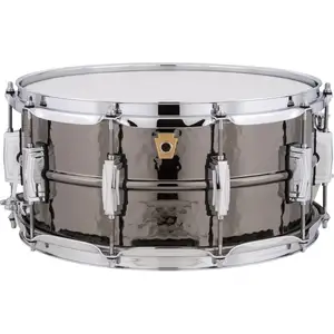 Ludwig LB417K Black Beauty Hammered caisse claire 14 x 6,5 poucesVendu parbax-music