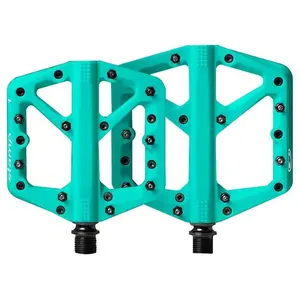 Pédales à plateforme Crankbrothers Stamp 1 Small bleu turquoise pas cher