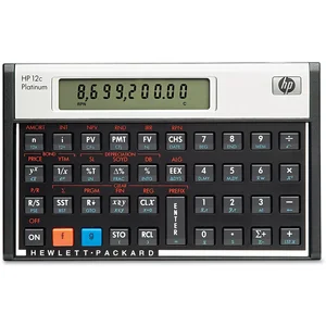 HP 12c Platinium Calculatrice Financière Noir