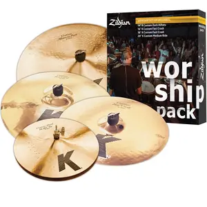 Comparateur de prix : Zildjian KC0801W K Custom Worship 14/16/18/20 Set de cymbales