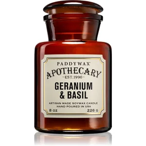 Paddywax Apothecary Geranium & Basil bougie parfumée 226 g pas cher