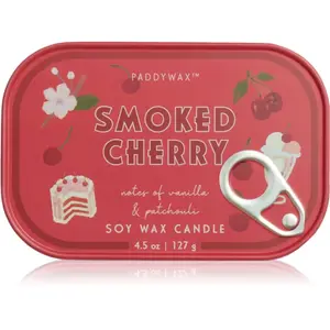 Paddywax Bistro Tin Smoked Cherry bougie parfumée en métal 127 g pas cher