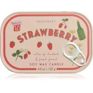 Paddywax Bistro Tin Strawberry bougie parfumée en métal 127 g pas cher