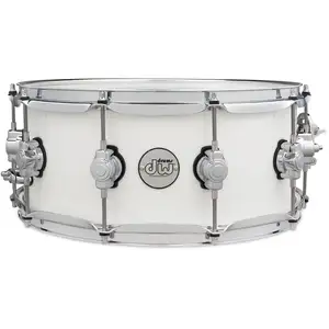DW Drums DDLG0614SSWH Design Series Maple Gloss White caisse claire 14...