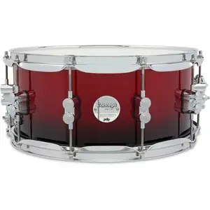 PDP Concept Maple Snare Drum, 14" x 6.5", Red to Black Fade LacquerVendu parbax-music