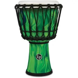LP Latin Percussion Djembe Green Marble 7" LP1607GMVendu parbax-music