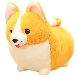 Animal en peluche corgi à pattes courtes 28cm 03 - Multicolore pas cher