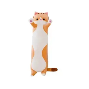 Peluche Doux Oreiller de Couchage Long Coton Confort Chat Mignon 90CM ... pas cher