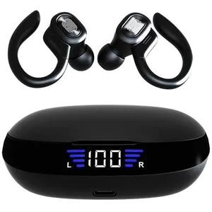 Ecouteurs Sans Fil VV2 Bluetooth 5.0 Stéréo Sport étanche - Noir pas cher
