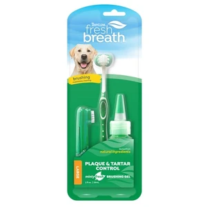 Tropiclean Kit Haleine Fraîche Pour Chiens De Grandes Races Dentifrice pas cher