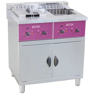 Comparateur de prix : Non communiqué Friteuse électrique professionnelle sur coffre 2 x 16 litres 2 x 4000/8000/12000 W