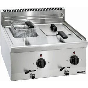 Friteuse professionnelle 600 mm - 2x6 Litres - 6,6 kW - BartscherVendu paramazon
