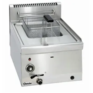 Bartscher Friteuse Professionnelle à gaz   8 litres avec robinet de vi... pas cher