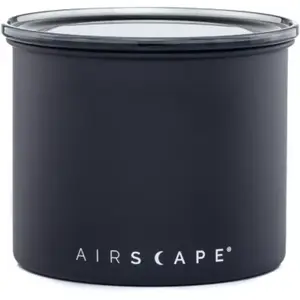 Planetary Design UNKNOWN AirScape Boite Conservatrice en Inox Hermétique Couvercle supérieur en Verre Noir Mat Volume 0,9L - Contenance 250 g (AS1704) pas cher