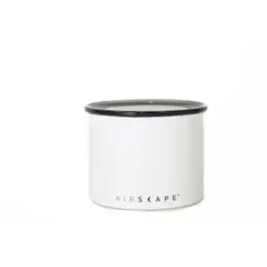 Planetary Design AirScape Boite Conservatrice en Inox | Hermétique | Couvercle en Verre | Blanc Mat | Volume 0,9L - Contenance 250 g | pas cher