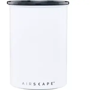 Comparateur de prix : Planetary Design Airscape Boîte de conservation pour café et aliments   Couvercle hermétique breveté pour préserver la fraîcheur des aliments, acier inoxydable, (taille moyenne, blanc mat)