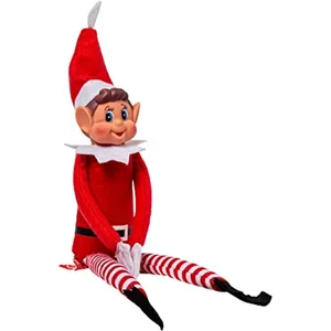 SPARKLERS CLUB Lutin Farceur de Noel Elf 1 Elfe en Peluche Garçon - Petit Elves Coquin, Figurine ludique et Souple Magie de Noel pas cher