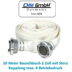GmbH 20m Tube de Construction 2 Tuyau D'Incendie 20 bar Avec C-Storz P... pas cher