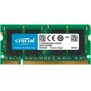Crucial CT25664AC667 2GB (DDR2, 667MHz, PC2-5300, SODIMM, 200-Pin) Mémoire pas cher