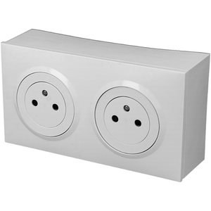Prise électrique double Legrand Dooxie  surface saillie BOIT-DOUBLE-60...