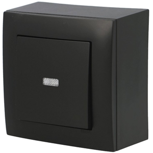 Interrupteur va et vient lumineux noir Efapel Logus 90 BOIT-21072 TPMVendu parbis-electric