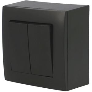 Interrupteur va et vient double noir Efapel Logus 90 BOIT-21101 TPMVendu parbis-electric
