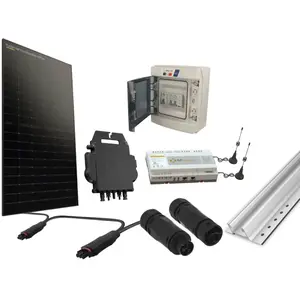 Comparateur de prix : bis-electric Kit 2 panneaux photovoltaïque pour bac acier micro onduleur 1000Wc KIT-BA-MO2-MONO