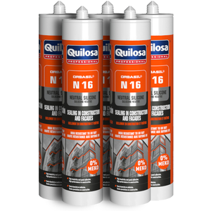 QUILOSA Mastic silicone neutre transparent en cartouche de 300ml - lot... pas cher
