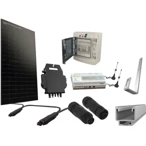 Comparateur de prix : bis-electric Kit 2 panneaux photovoltaïque pour ardoise micro onduleur 1000Wc KIT-AD-MO2-MONO