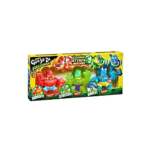 Pack de 3 figurines Goo Jit Zu Dino 11 cm pas cher