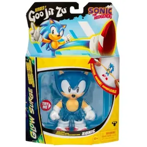 Comparateur de prix : Sonic Glow Surge 13cm - HEROES OF GOO JIT ZU - SONIC - Figurine lumineuse et extensible