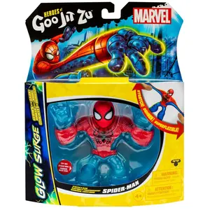 Comparateur de prix : Goo Jit Zu Figurine Spider Man Glow Surge Moose Toys - La Boite