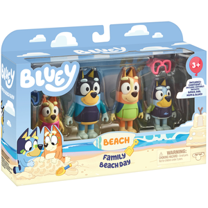 Comparateur de prix : Bluey La famille à la Plage (4 figurines) - Univers miniature - MOOSE TOYS - Dès 3 ans