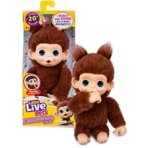 Little Live Pets -  Mon Bebe Singe Mini Marron pas cher