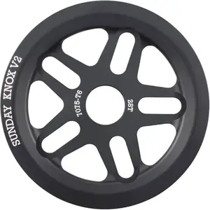 Pignon BMX Sunday Knox V2 28T en Aluminium 7075-T6 Noir pas cher