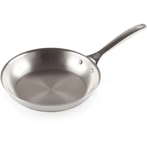 Le Creuset Poêle à Frire Peu Profonde en Inox, 26 cm, Sans revêtement, 96600226000100, SilverVendu paramazon