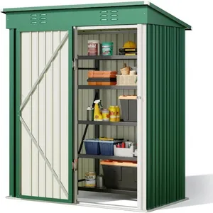 Abri de jardin - Bealife - Métal - Acier galvanisé - 162x94x182 cm - Vert pas cher