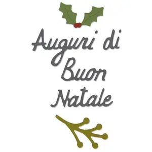 Comparateur de prix : Sizzix Thinlits Die set Auguri di buon natale - 6 pcs