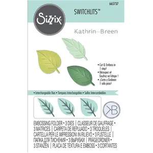 Sizzix Classeur de gaufrage Switchlits Feuilles d'été par Kath Breen pas cher