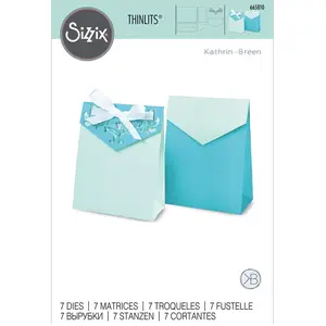 Sizzix Thinlits Die set Célébration boîte à cadeaux par Kath Breen 7 pcsVendu paramazon
