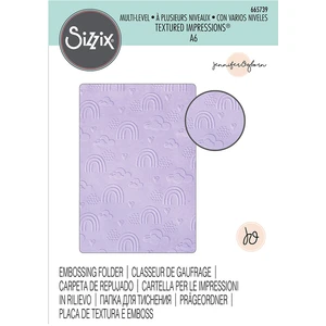 Sizzix Classeur de gaufrage A6 multi-niveaux Arc-en-ciel par Jennifer Ogborn