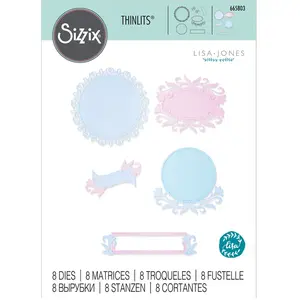Sizzix Thinlits Die set Cadres Flourish par Lisa Jones 8 pcsVendu paramazon
