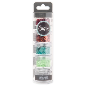 Sizzix Sequins & Perles 5 pots Muted Colors pas cher