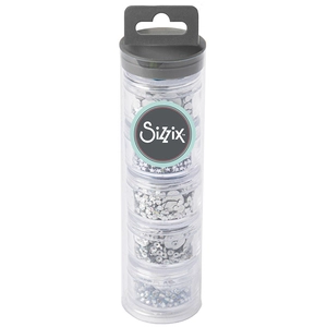 Comparateur de prix : Sizzix 663813 Argent, Pack de 5, Silver (Perles et Sequins), Taille Unique